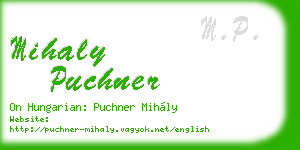 mihaly puchner business card